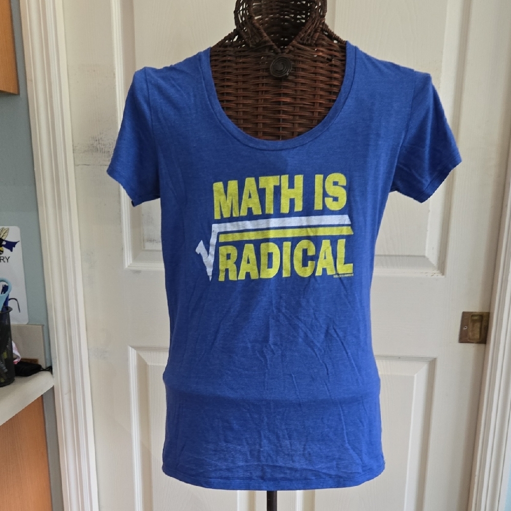 Blue 'Math is Radical' Adult T-Shirt By Solid Threads